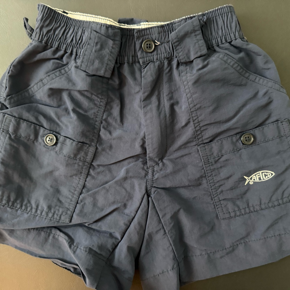 Size 24 AFTCO Kids Dark Navy Cargo Swim or Cargo Shorts